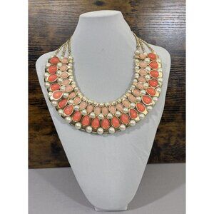 Mika Faux Pearl Pink Gold Necklace